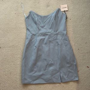 super down strapless mini dress